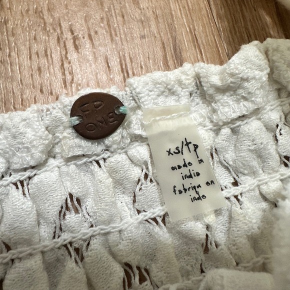 Free People | White Lace Boho Festival Strappy Sheer Crop Top Bralette, XS - Picture 7 of 8